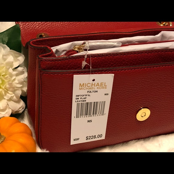 🚫SOLD🚫 MICHAEL KORS Fulton Small Flap Leather - Picture 3 of 5